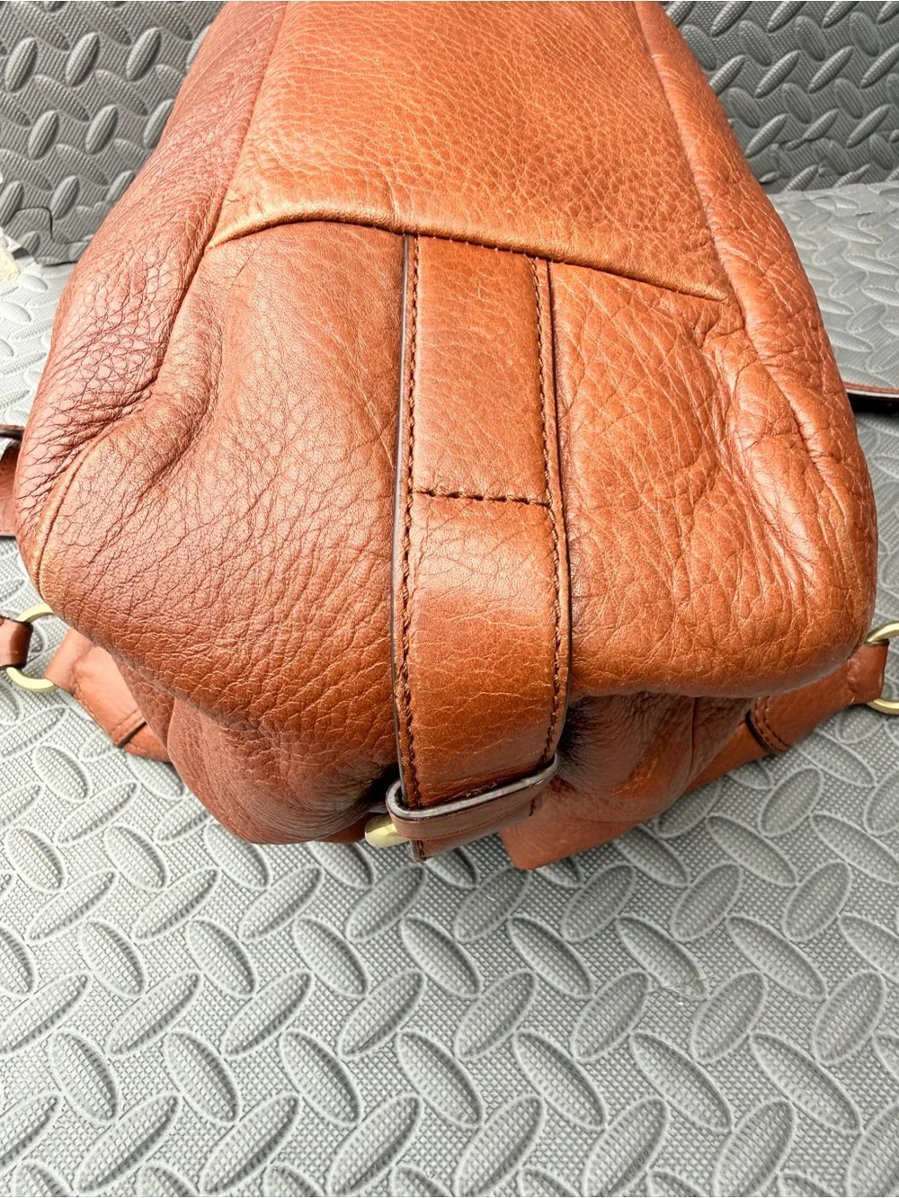 Coach Vintage Madison Maggie Hobo 21225 Cognac Pebbled Leather Shoulder Bag Rare